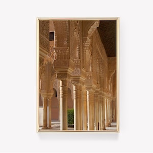 Alhambra Palace Art | Moorish Design Poster | Alhambra Print | Islamic Architecture Art | Palace Details