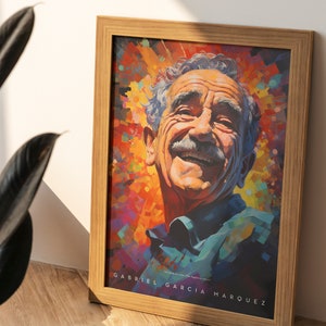 Gabriel Garcia Marquez Poster | Philosopher Print | Bookworm Gift ...