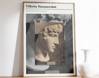 Vilhelm Hammershoi Art Print | Exhibition Print | Vilhelm Hammershoi Poster | Modern Wall Art | Art Nouveau Print | Eclectic Art Print