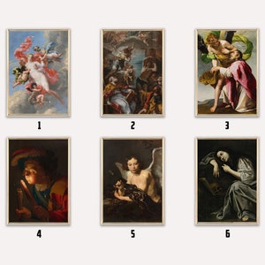 Barock Kunstdruck | Renaissance Druck | Vintage Poster | Religiöse Wandkunst | Moderne Wandkunst