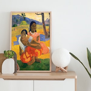 Paul Gauguin Poster | When Will You Marry (1892) | Paul Gaugin Print | Masterpiece Poster | Reproduction Painting | Vintage Female Painting