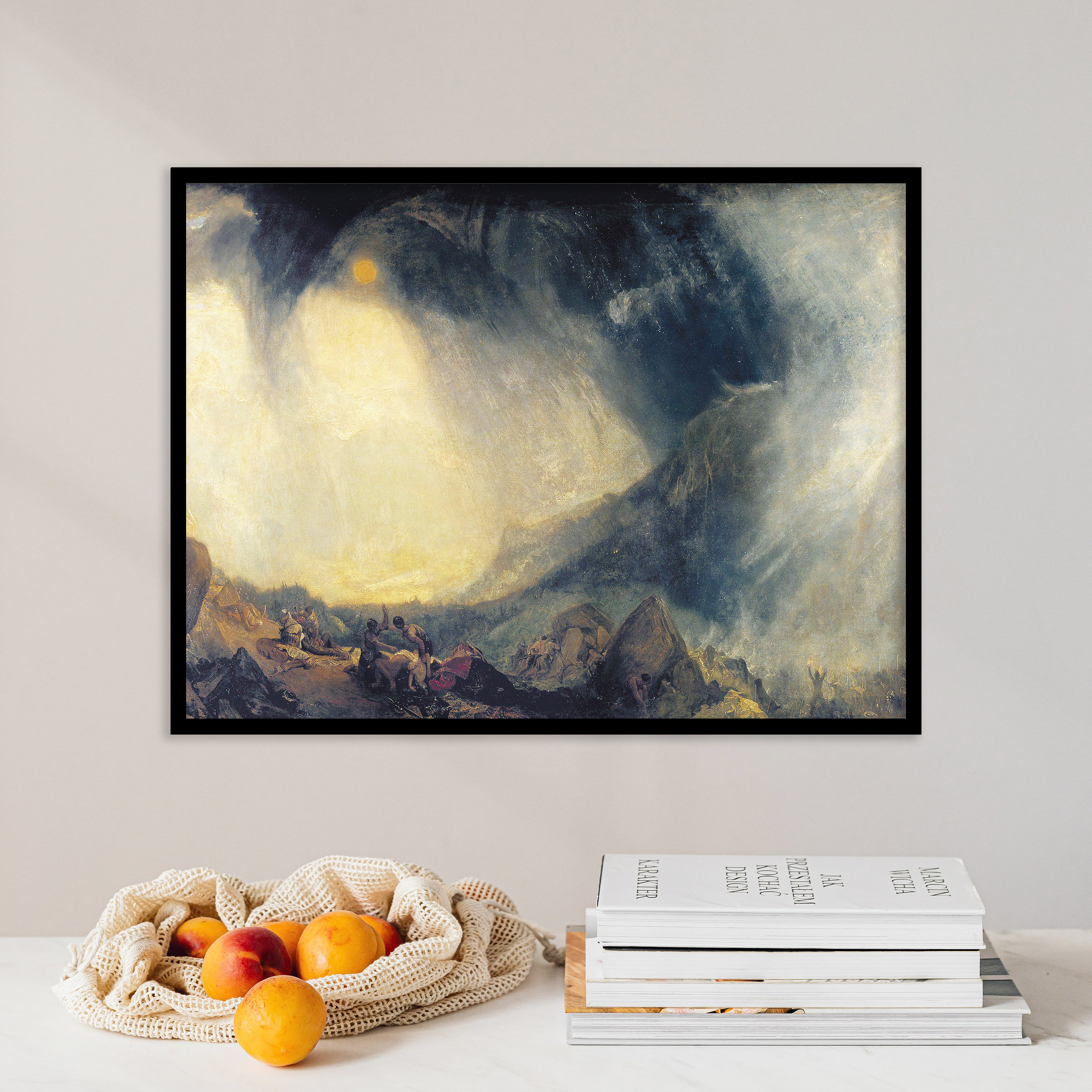 William Turner - Hannibal Crossing the Alps (1812) Version 2 - Painting Photo Poster Print Art Gift Bedroom - J. M. W. Turner Joseph Mallord