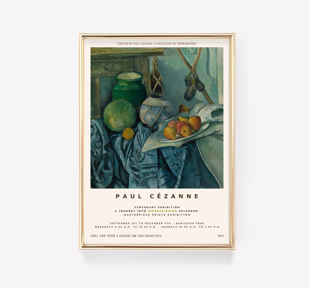 Paul Cezanne Art Print | Vintage Print | Cezanne Poster | Living Room ...