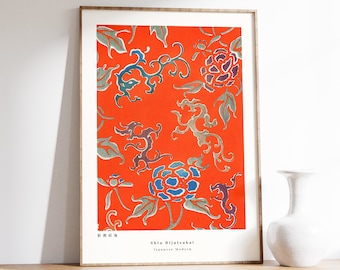 Japanese Woodblock Print | Ukiyo-e Poster | Japanese Poster | Antique Japanese Print | Oriental Decor | Mid Century Modern | Minimal Art