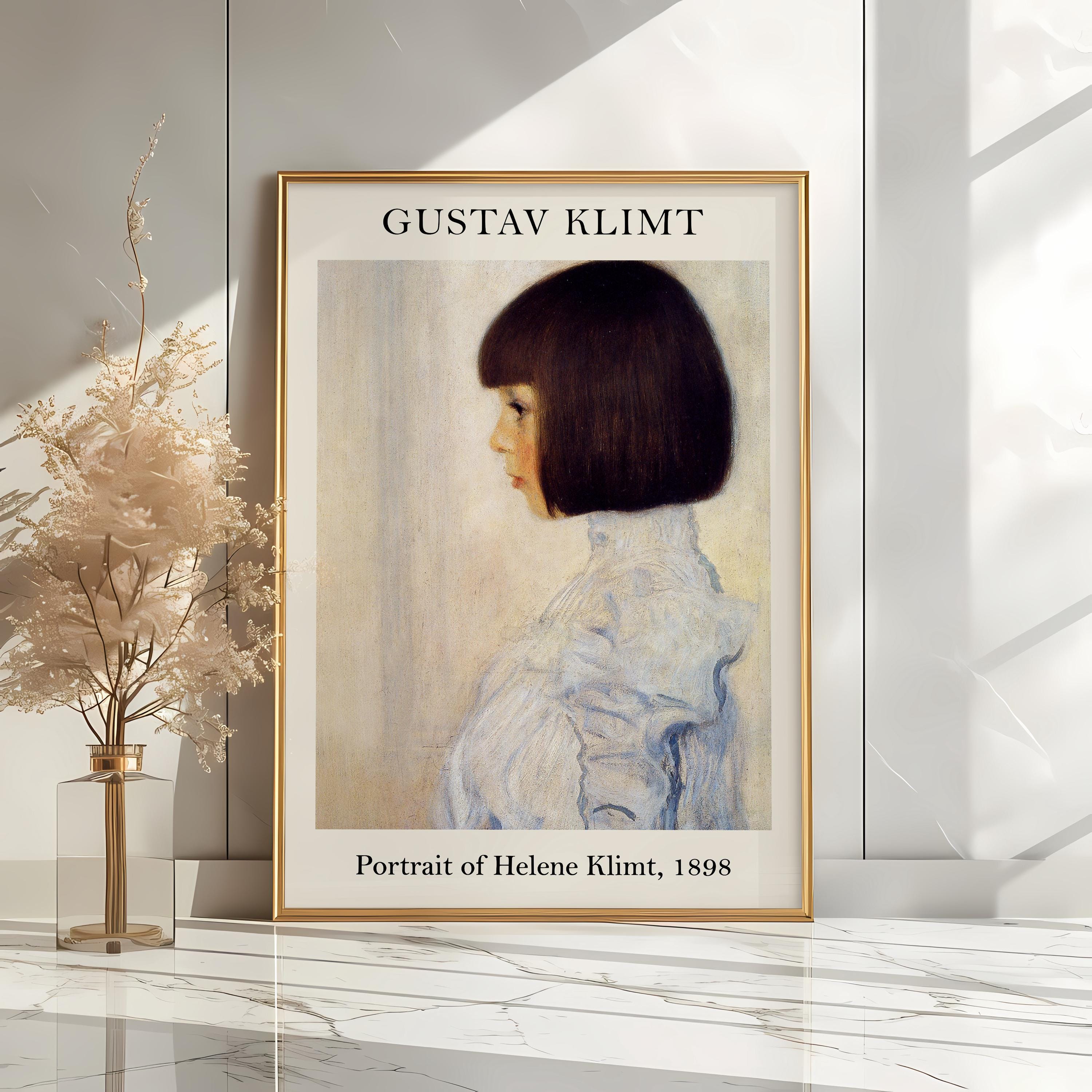 クリーム Gustav Klimt | Portrait of Helene Klimt, 1898 | Fine Art Print