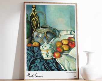 Poster di Paul Cezanne / Stampa di Paul Cezanne / Stampa artistica minimalista / Arredamento moderno per la casa / Stampa artistica della fattoria / Arredamento per la cucina