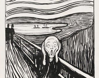 The Scream Poster: Edvard Munch Iconic Expressionist Art Print - Etsy