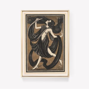 André Édouard Marty | La Danseuse | Vintage Art Print | Ballet Dancer | Art Deco Poster | Vintage Painting