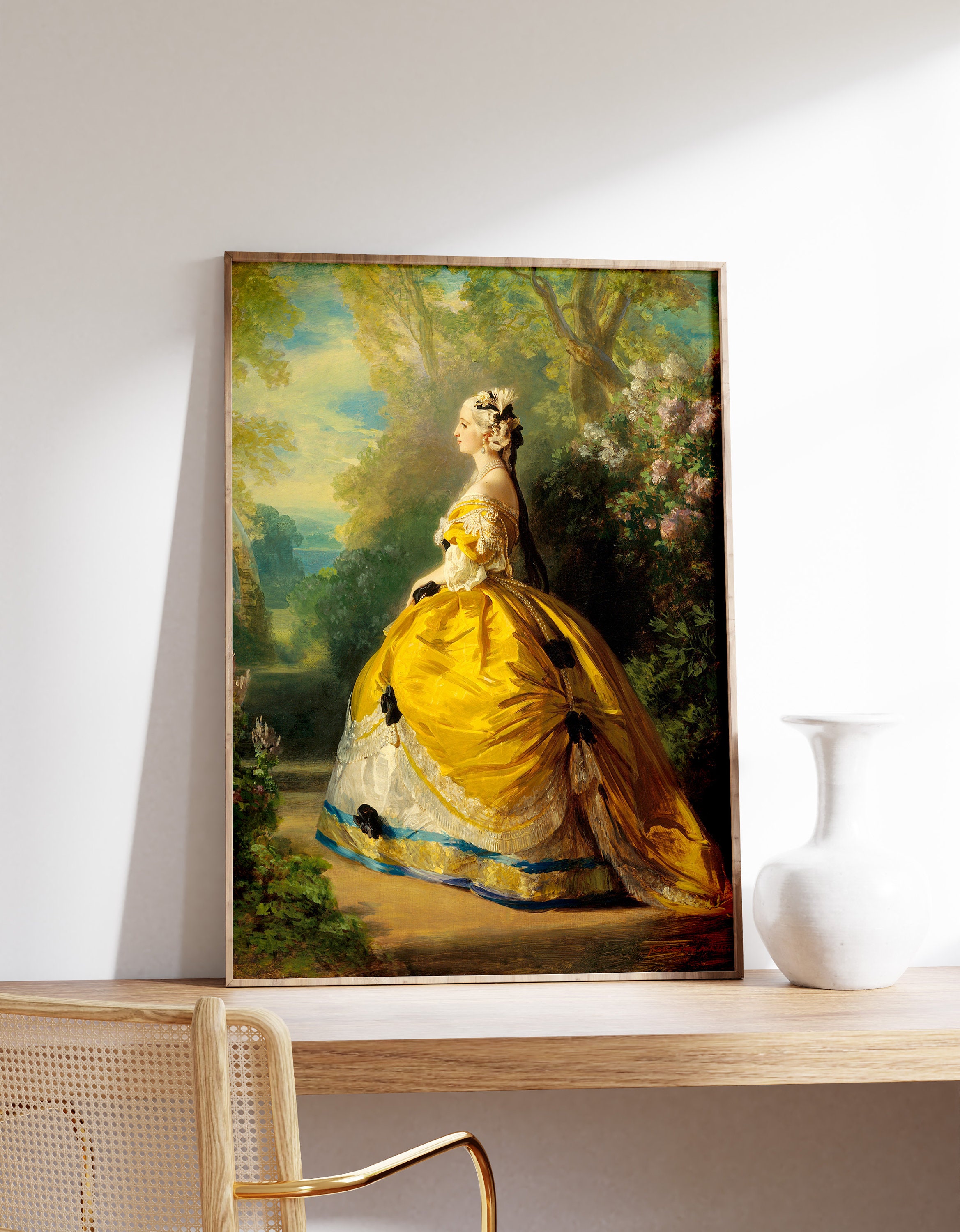 The Empress Eugenie By Franz Xavier Winterhalter Painting by Franz
