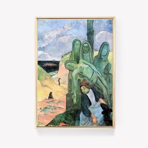 Paul Gauguin | Pôster de Cristo Verde | Pintura Vintage | Impressão de Arte | Impressão de Obra-prima | Decoração de Parede