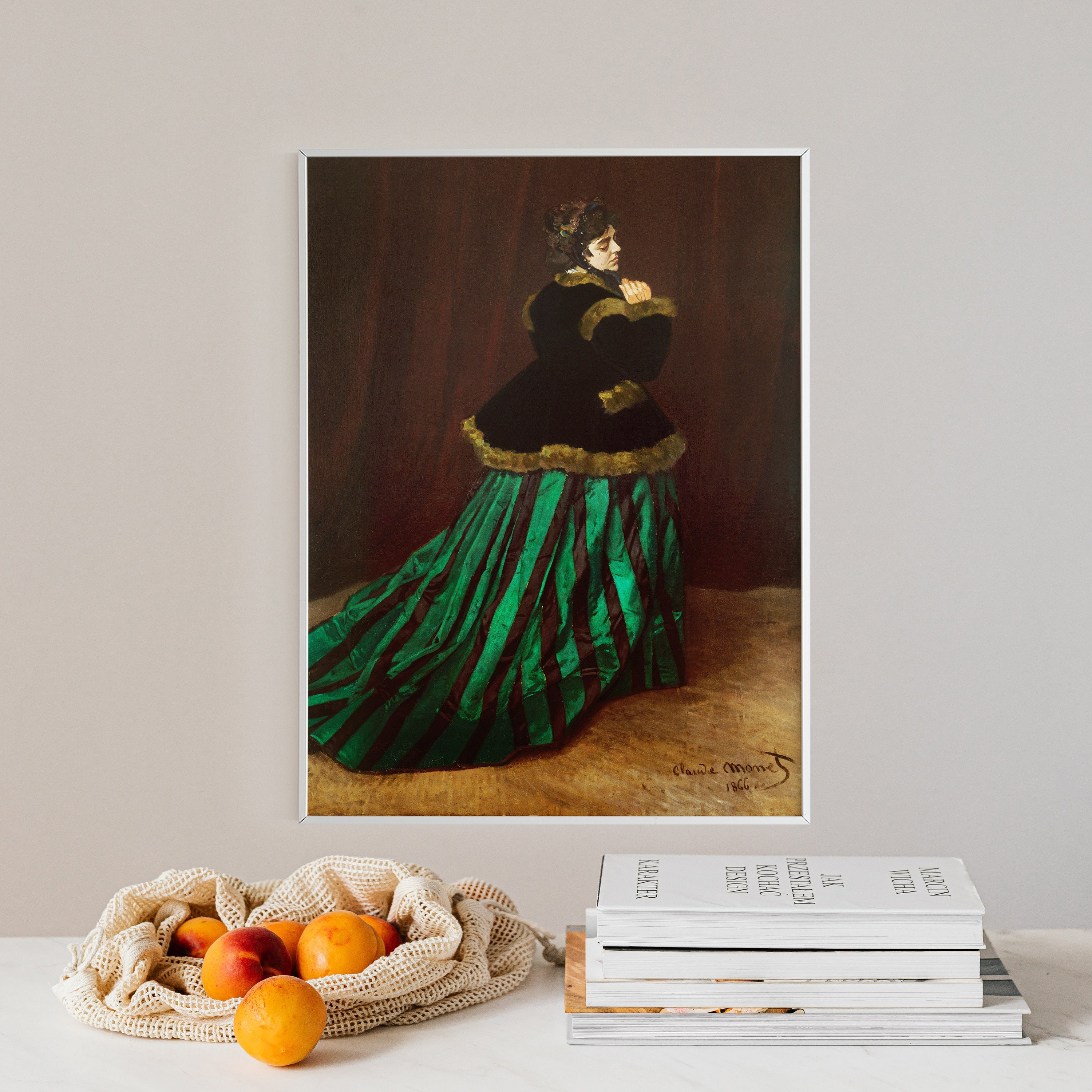 Claude Camille the Woman in the Green Dress 1866 Etsy