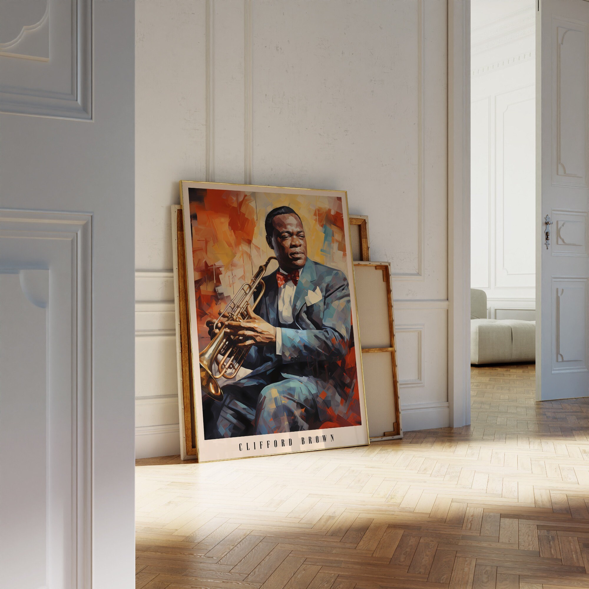 CLFFORD・BROWNトランペット ポスター Clifford Brown Poster | Musical Print | Jazz Poster | Jazz