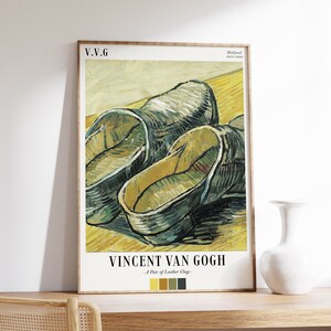Van Gogh Poster | A Pair of Leather Clogs | Exhibition Poster | Van Gogh Painting | Van Gogh Print | Museum Exhibition Poster