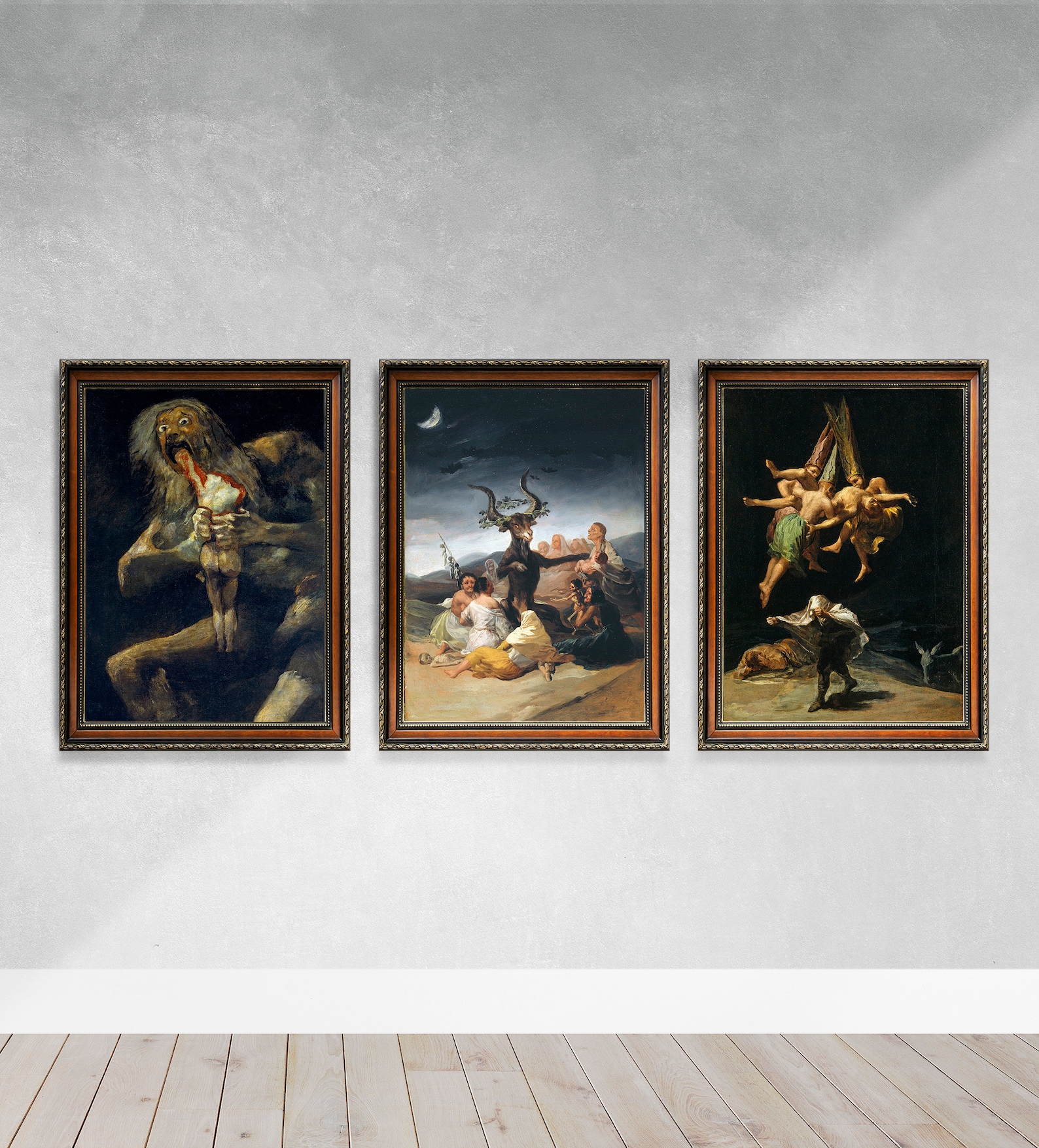Francisco Goya Masterpiece Wall Set of 3 Poster Vintage Etsy