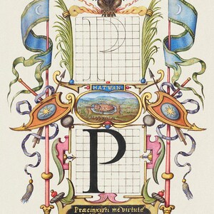 Impresión de Arma Christi / Arte de Martin Schrott / Arte con letras decorativas / Impresión religiosa / Impresión vintage