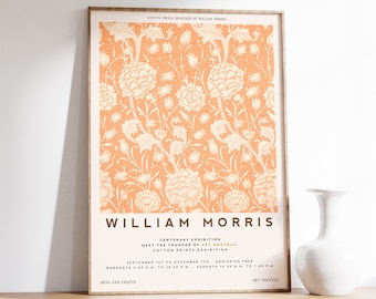 William Morris Exhibition Poster | Vintage Poster | Floral Print | Art Nouveau Print | William Morris Print | Exhibition Print | Vintage Art