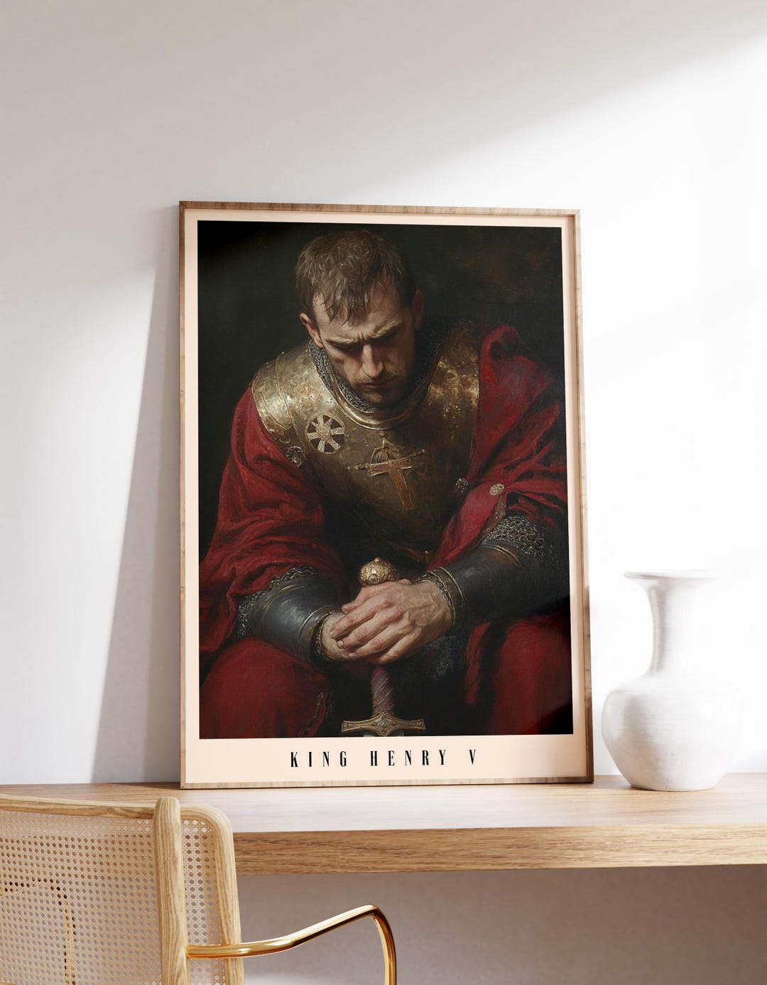 King Henry V Print | Vintage Painting | Historical Decor | Modern Home ...