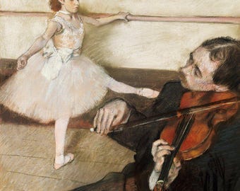 Edgar Degas The Dance Class | Ballet Art Print | Vintage Painting | Elegant Dancers | Classic Art Print
