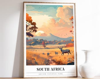 Kruger National Park Travel Poster | South Africa Travel Print | South Africa Print | Kruger National Park Print | Travel Print