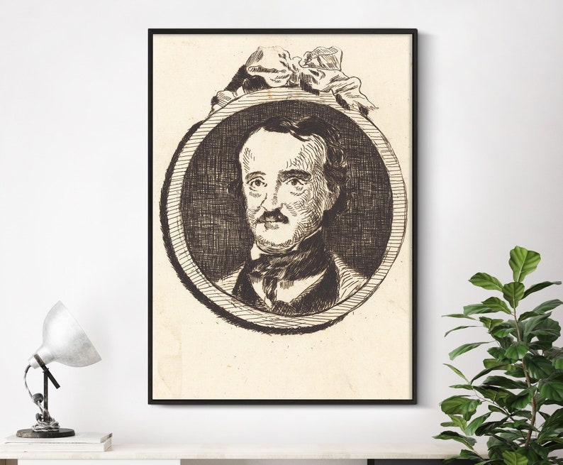 Edouard Manet - Edgar Poe (1860) | Edgar Allan Poe Painting | Poet ...
