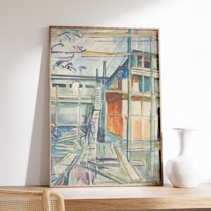 Der Bau Des Winterstudios Edvard Munch