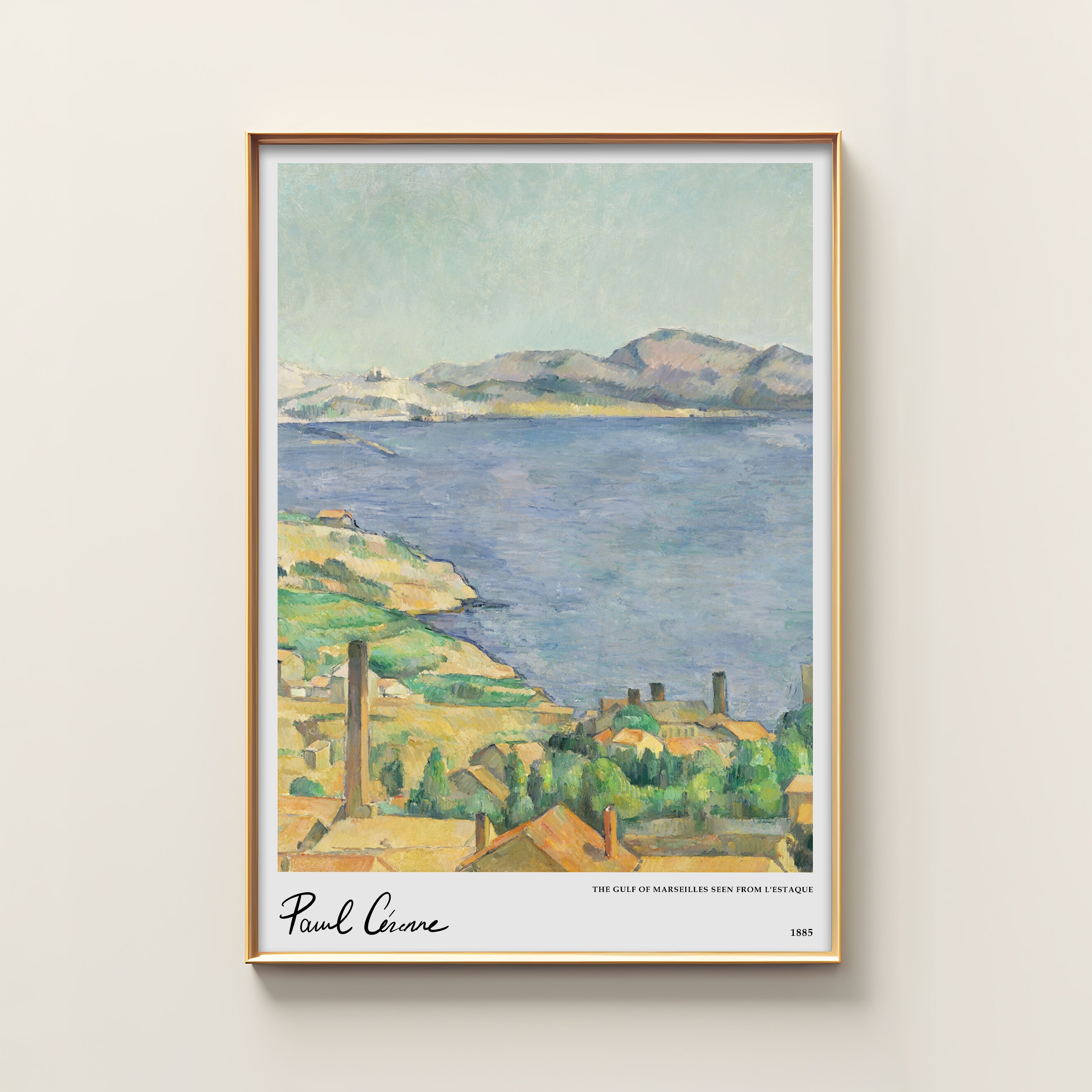 Paul Cezanne Poster | Paul Cezanne Print | Minimalist Art Print ...