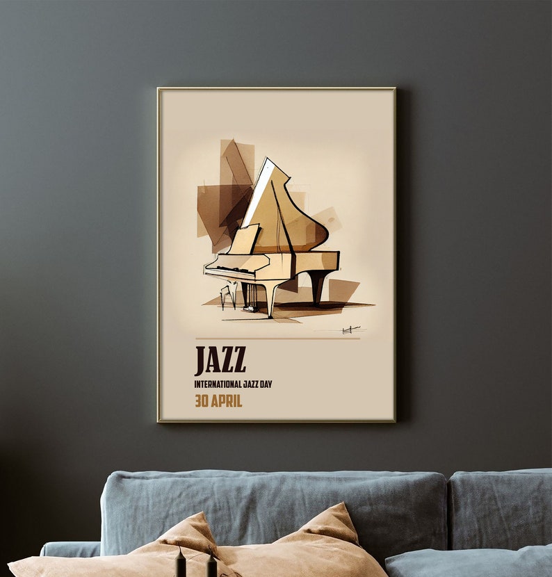Jazz Poster Jazz Wall Art Jazz Print Jazz Exhibition Art Etsy