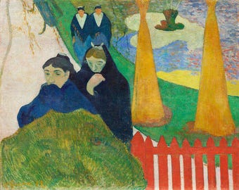 Paul Gauguin Print | The Lost Virginity | Vintage Painting | Impressionist Art | 1891 Gauguin Poster