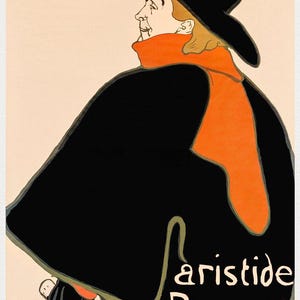 Toulouse | Lautrec | Aristide | Bruant | Vintage | Cabaret | Print | Moulin | Rouge | Wall | Art | Vintage | Painting