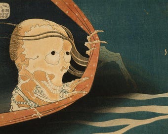Utagawa Kuniyoshi | Takiyasha The Witch | Skeleton Spectre | Vintage Print | Japanese Art | Ukiyo-e Print