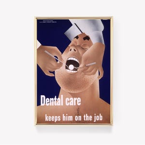 Vintage Zahnpflege | Antike Zahnheilkunde Druck | Retro Zahn Poster | Medizinische Kunst