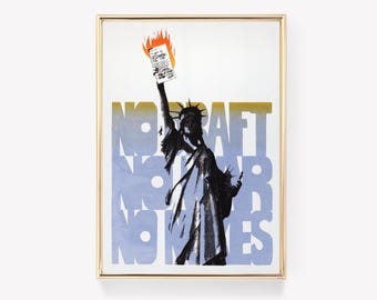 No Draft | No War | No Walls | Corita Kent Print | Inspirational Poster | Peace Artwork | Vintage Print