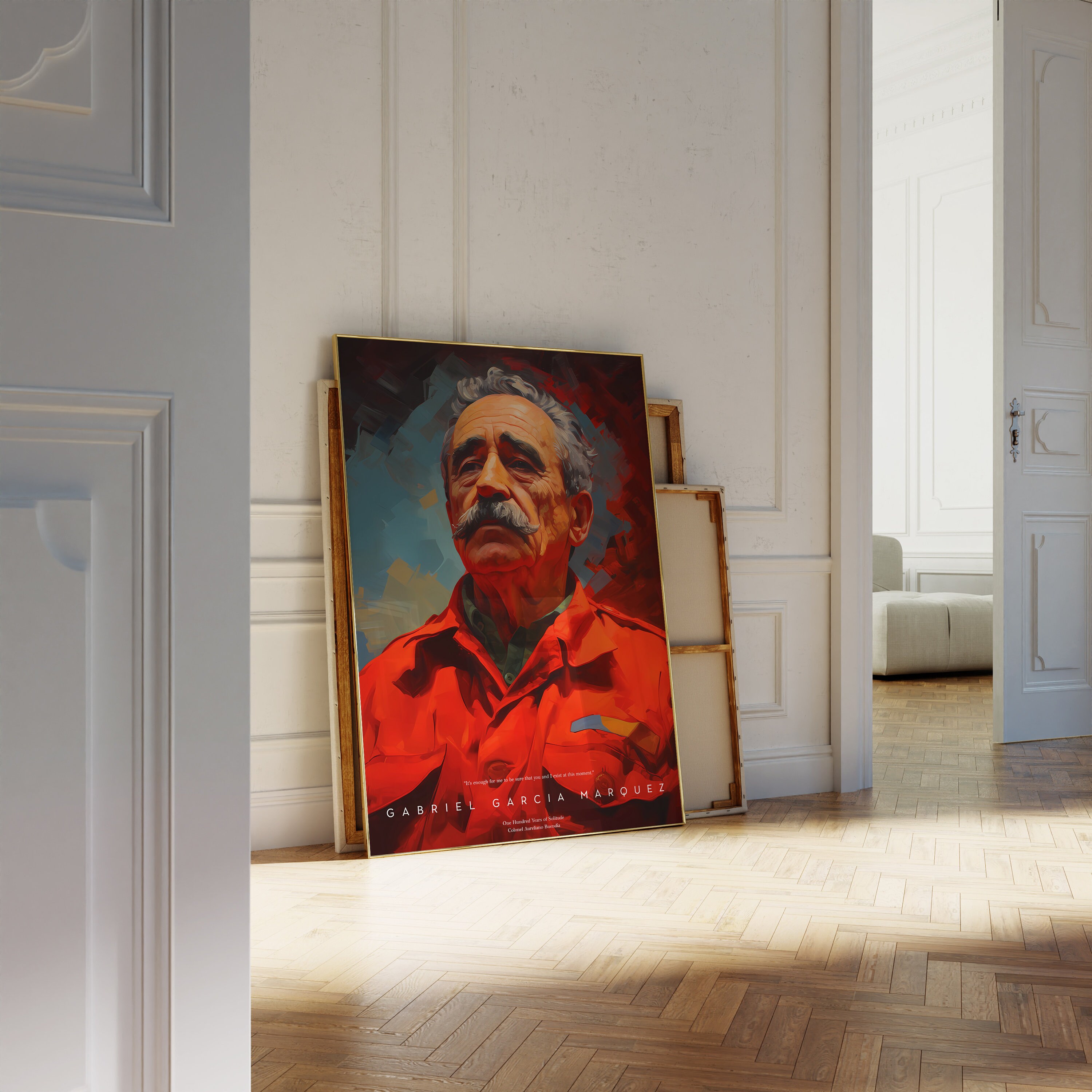 Gabriel Garcia Marquez Poster | One Hundred Years of Solitude, Book Art ...