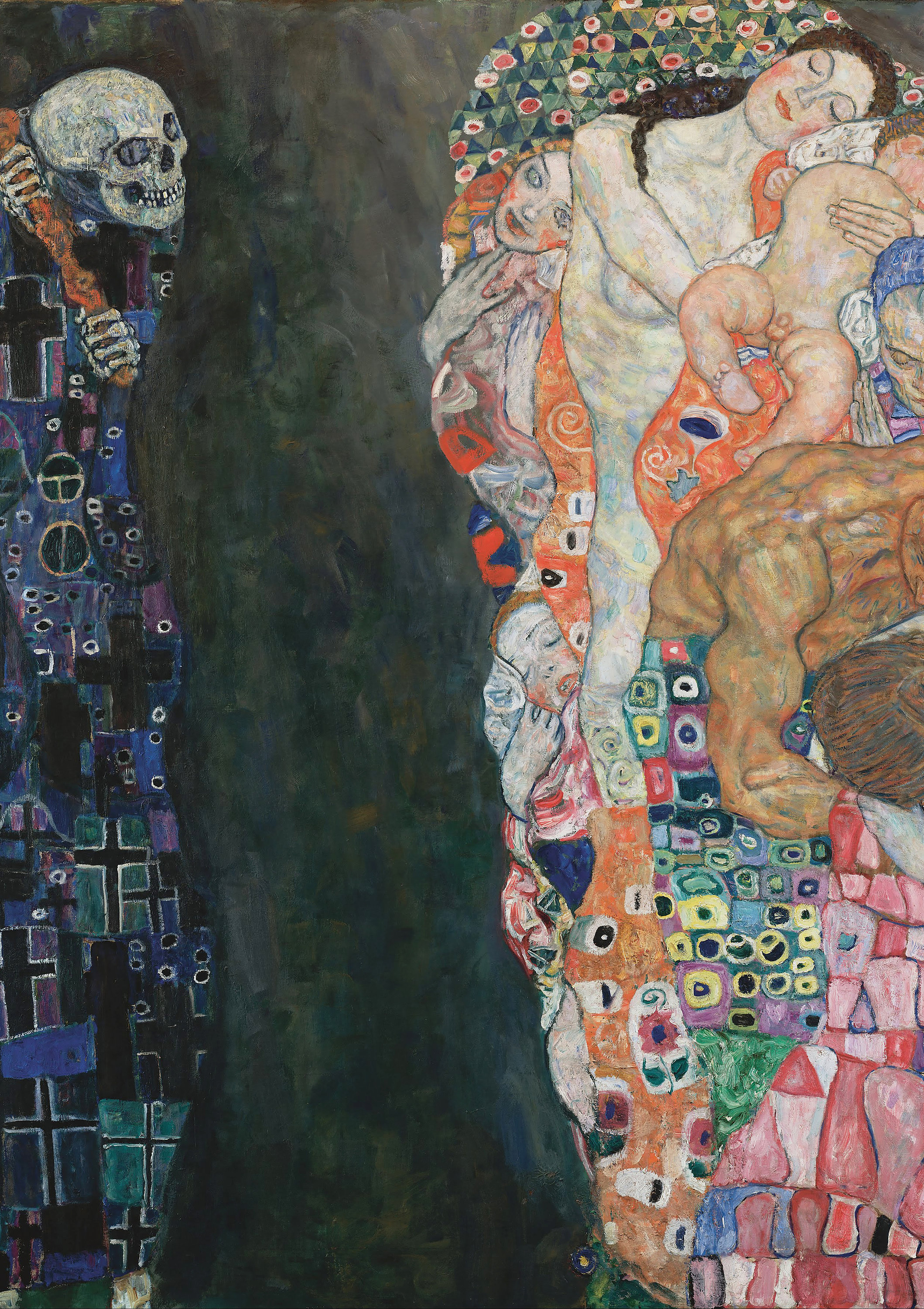Gustav Klimt - Death and Life (1910) - Reproduction of a Classic ...