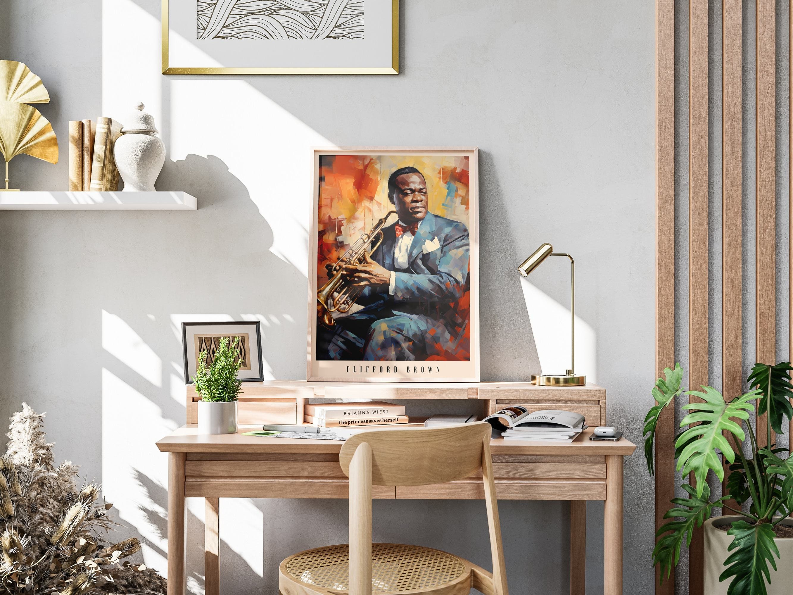 CLFFORD・BROWNトランペット ポスター Clifford Brown Poster | Musical Print | Jazz Poster | Jazz