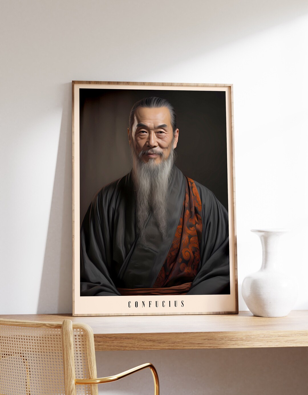 Confucius | Philosophy Print | Confucius Poster | Historical Decor ...