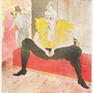 Vintage Cabaret-Tänzerin | Henri de Toulouse-Lautrec Kunst | Cha-U-Kao Poster | Belle Époque Plakatkunst