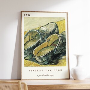 Vincent Van Gogh Poster | A Pair of Leather Clogs | Exhibition Poster | Van Gogh Painting | Van Gogh Print | Museum Exhibition Poster
