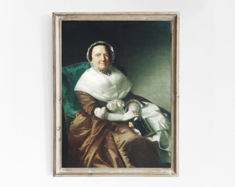 John Singleton Copley - Sylvanus Bourne (1766) | Vintage Poster, klassische Malerei, Eklektische Wandkunst, Frauen Porträt Druck, Leinwand