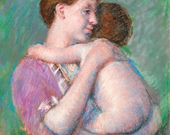 Mary Cassatt Maternité-poster | Kunstafdruk | Vintage schilderij | Moeder-kindprint | Impressionistische kunst
