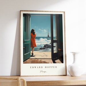 Passagenmalerei | Edward Hopper | Überfahrt Poster | Mid Century Modern | Jugendstil | Wohndekor