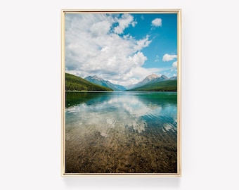 Scenic Mountain Lake | Lake Reflections Print | Serene Landscape Print | Tranquil Nature Wall Art