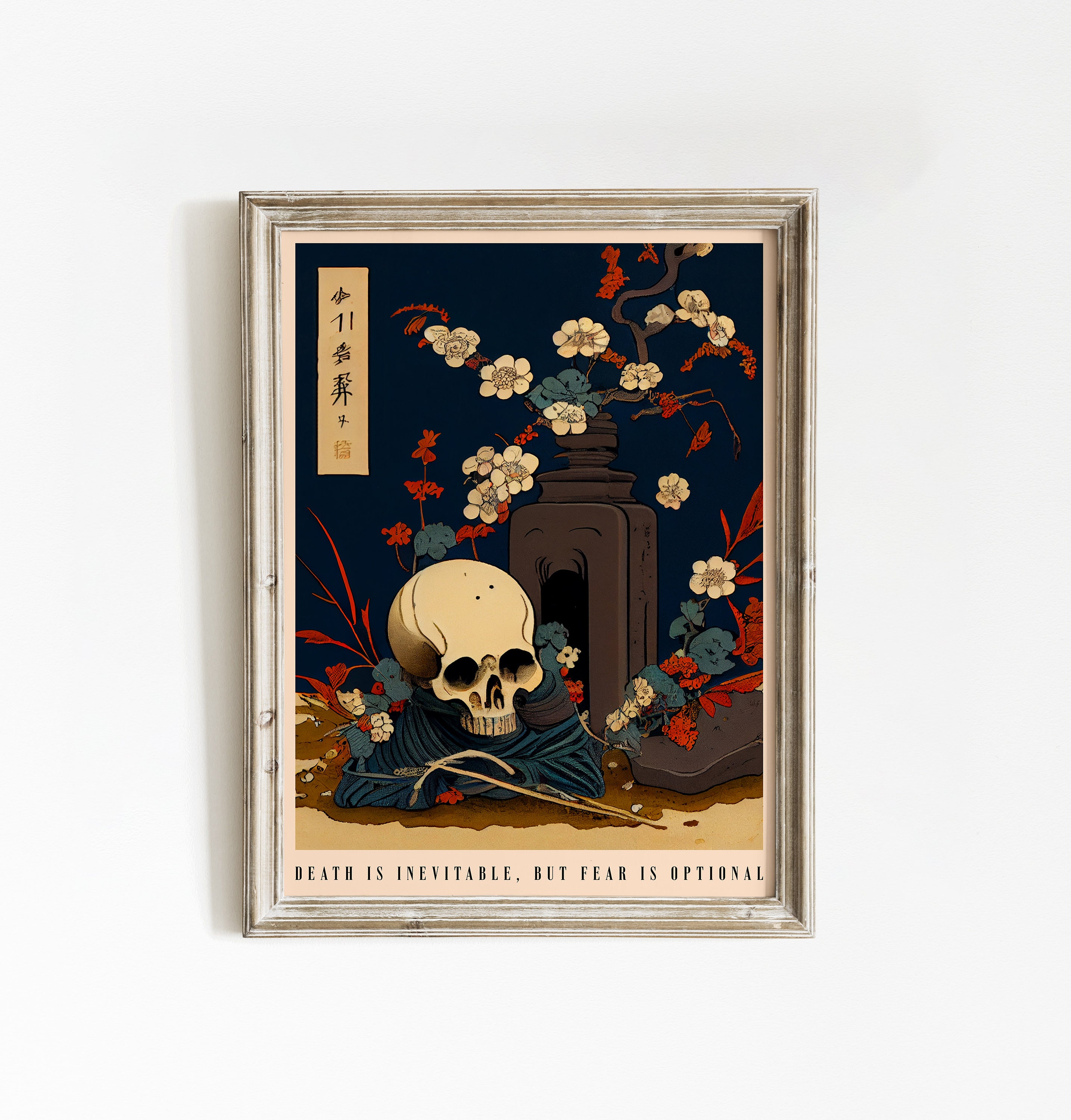 Japanese Memento Mori Poster | Still Life Art Print | Memento Mori