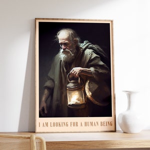 Stoischer Druck | Poster Stoizismus | Philosophie Poster | Philosophie Print | Diogenes Poster | Ausstellungsplakat | Wisdom Poster | Stoischer Dekor