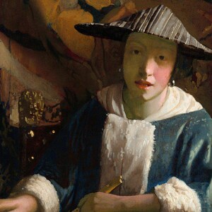 Johannes Vermeer Le géographe | Art classique | Peinture vintage | Géographe impression | Décoration murale