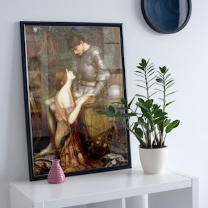 John William Waterhouse - Lamia (1905) - Klassische Malerei Foto Poster Druck Kunst Geschenk Wand Wohnkultur - Weiblicher Daemon Dämon