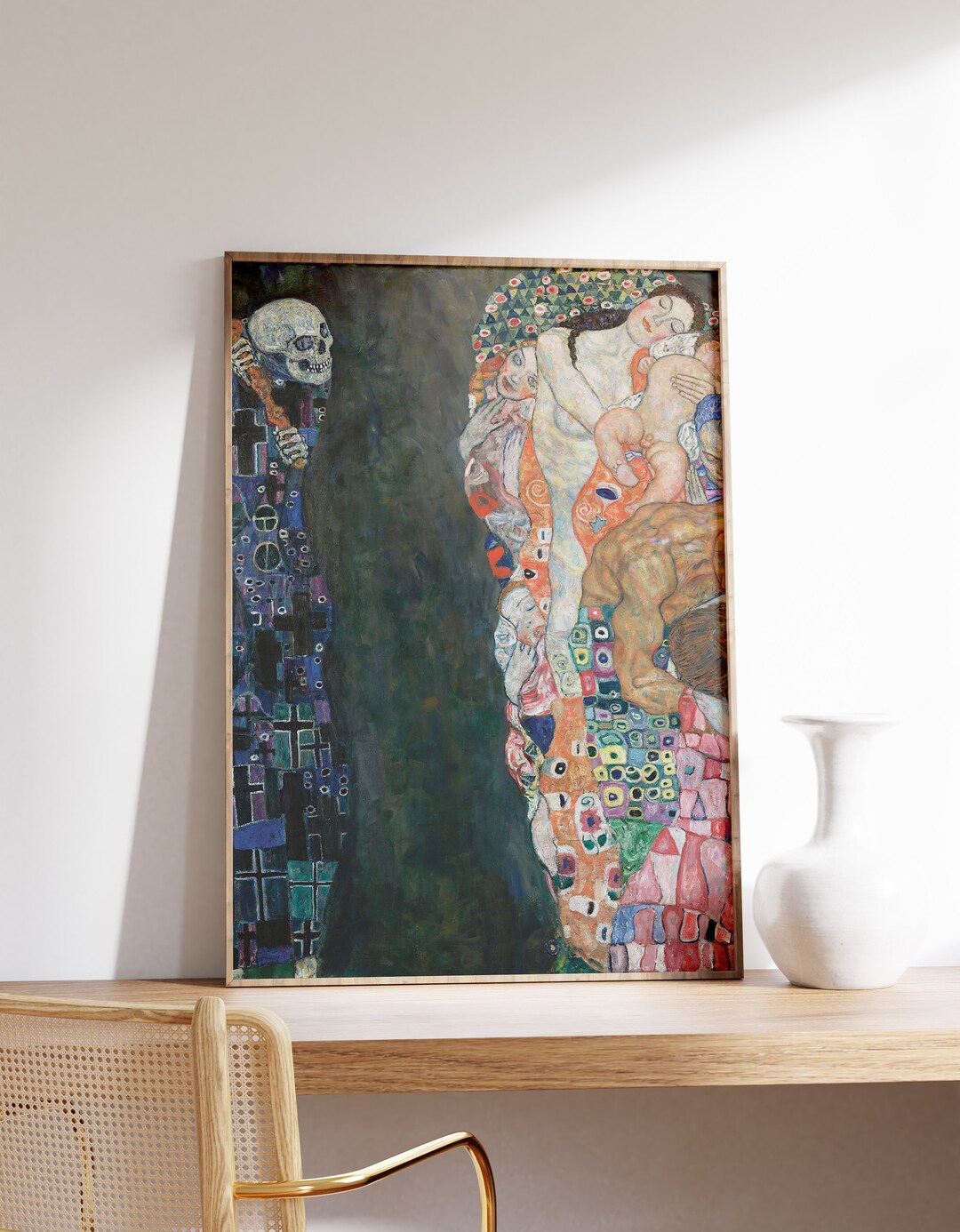 Gustav Klimt Print | Death and Life (1910) | Vintage Painting, Klimt ...