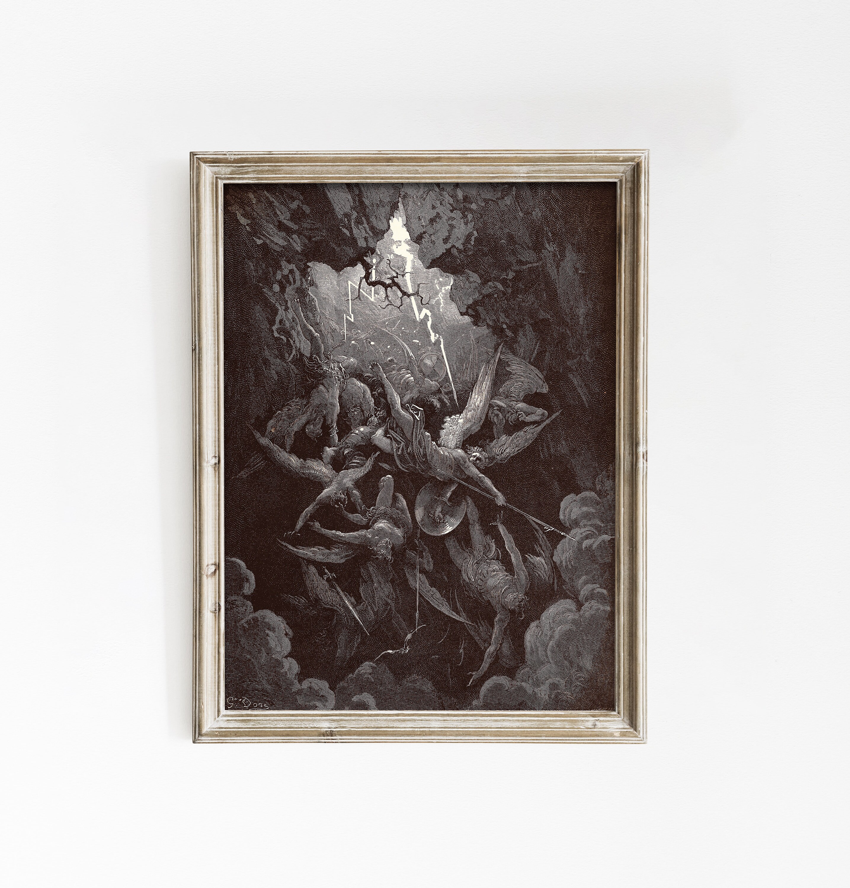 The Mouth of Hell Gustave Dore Print Wall Art Dante Wall 