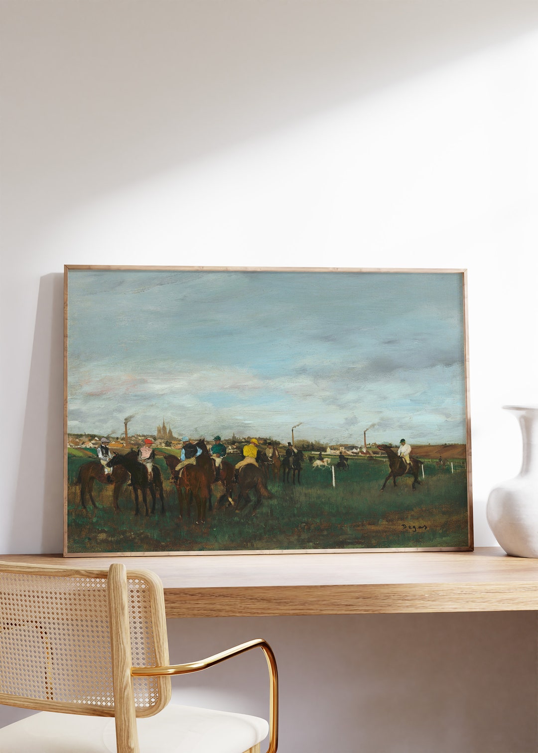 Edgar Degas - the Races (1871) | Vintage Horse Painting | Impressionist ...