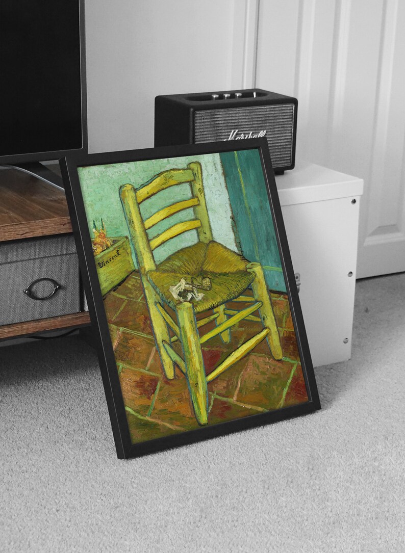 Van Gogh Print Vincent's Chair With His Pipe 1888 - Etsy